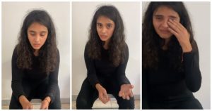 La joven contó que fue sometida por los elementos policiacos sin permitirle derecho de réplica. Fotos: Tomadas de video