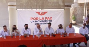 Delgado Rannauro habló sobre la trayectoria de Almada Bórquez y agradeció también a los candidatos y militantes de Movimiento Ciudadano, asegurando que cuentan con todo el respaldo a nivel estatal y nacional. Foto: @MovCiudadanoSon, Twitter.