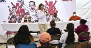 Mónica Rangel, candidata de Morena al Gobierno de San Luis Potosí.