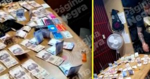 Al exfuncionario le fueron hallados 32 mil pesos y cinco bolsas de cristal. Foto: Periódico Central