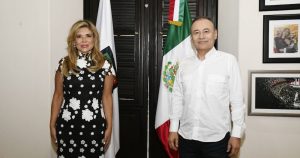 Alfonso Durazo informó que se reunió con la Gobernadora de Sonora. Foto: @AlfonsoDurazo, Twitter.

