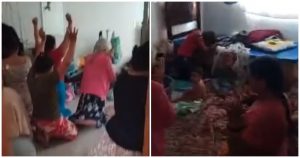 Mujeres piden apoyo de las autoridades. Foto: Tomadas de video