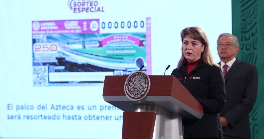 La directora de la Lotería Nacional, Margarita González.