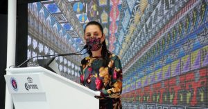 Claudia Sheinbaum negó que las autoridades traten de esconder información sobre avances en la L12.  Foto: Daniel Augusto,  Cuartocuro.