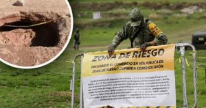 Hundimientos en Puebla ponen en alerta a los ciudadanos. Foto: Periódico Central.