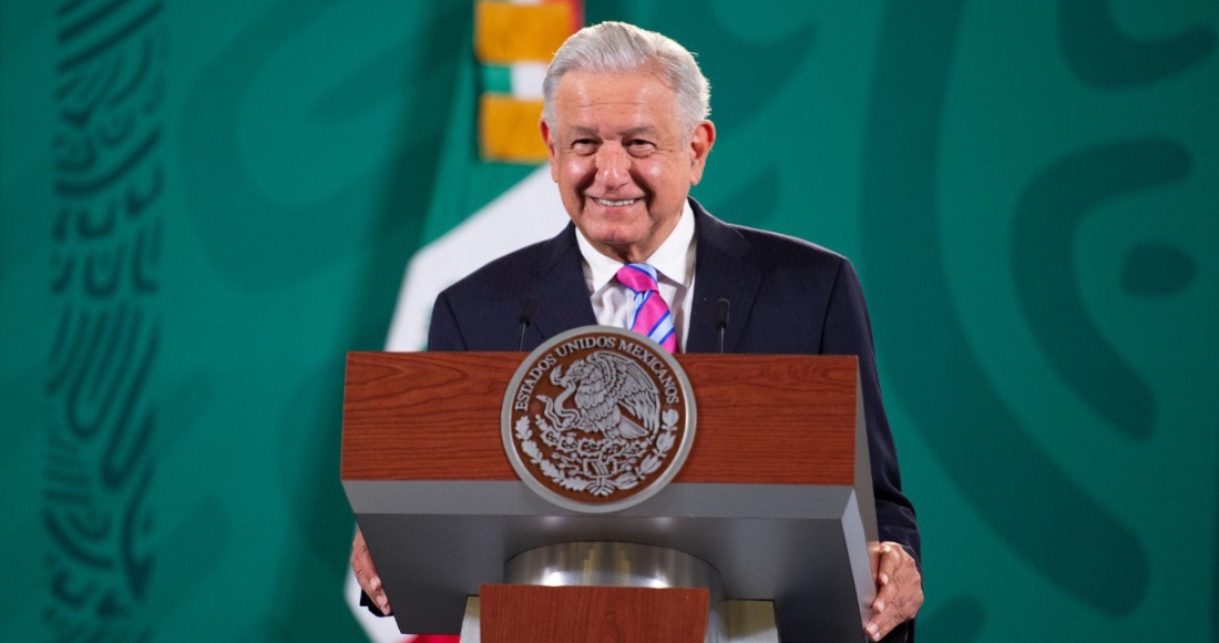 El Presidente Andrés Manuel López Obrador en su conferencia de este jueves en Palacio Nacional.