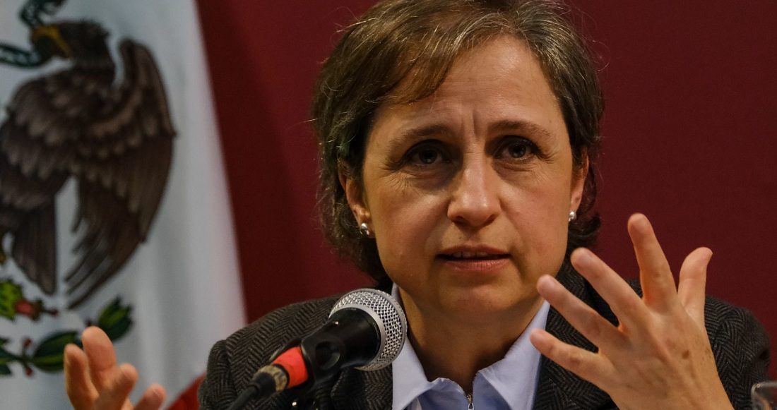 Carmen Aristegui emitió su postura en 2021 por el comunicado de la FGR en caso Pegasus. Foto: Graciela López, Cuartoscuro