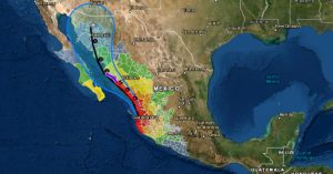 "Nora" avanza en su paso por el noroeste mexicano en las próximas horas y días. Foto: PC Sinaloa