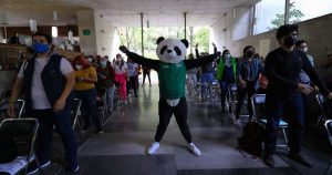Pandemio anima la jornada de vacunación. Foto: Cuartoscuro.