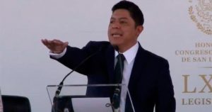 Ricardo Gallardo Cardona, rindió hoy protesta como Gobernador de San Luis Potosí. Foto: Especial vía Pulso.