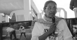 Tita Radilla, hija de Rosendo Radilla Pacheco. Foto: Marcos Nucamendi, A dónde van los desaparecidos. 