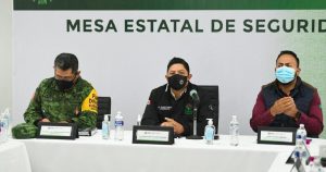 El Gobernador de San Luis Potosí encabezó la reunión de seguridad. Foto: Twitter @SSP_SLP