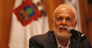 Raúl Padilla López, Presidente de la FIL y líder político de la UdeG. Foto: Fernando Carranza, Cuartoscuro.