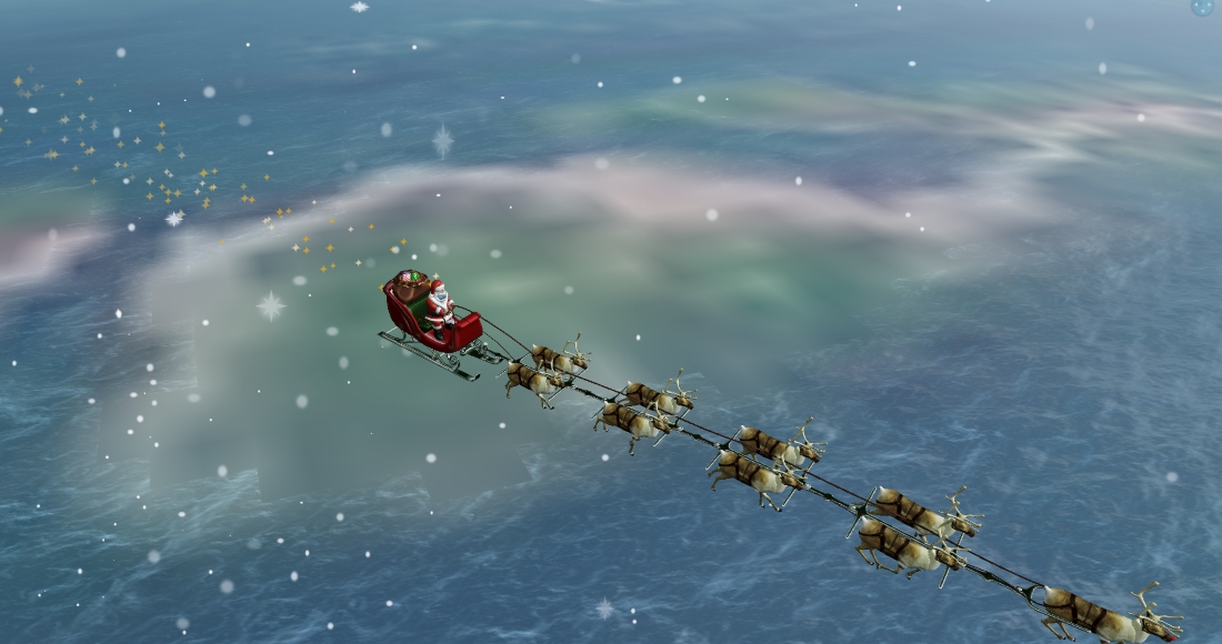 Ruta de Santa Claus por el mundo para la Navidad de 2021.