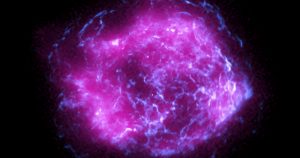 Imagen de la supernova Cassiopeia A tomada por el Explorador de polarimetría de rayos X de la NASA (IXPE). Foto: NASA/CXC/SAO/IXPE