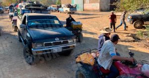 Llegada de familias desplazadas en Guerrero. Foto: Lenin Ocampo, El Sur.