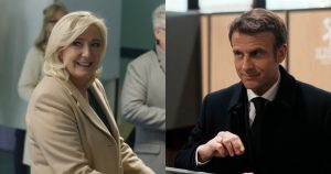 Marine Le Pen y Emmanuel Macron se dirigen a la segunda vuelta en Francia. Foto: EFE