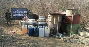En los últimos años, las autoridades han descubierto más laboratorios de drogas sintéticas en Sinaloa. Foto: Sedena.