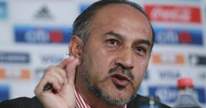 Raúl "El Potro" Gutiérrez ofreció conferencia ante medios de comunicación en donde anunció que dejará su cargo como entrenador de selecciones inferiores del América. Lo anterior debido a un acuerdo con la Federación Mexicana de Futbol. Foto: Cuartoscuro.