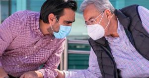 Juan de Dios Gámez Mendívil y Rubén Rocha Moya.Foto: Alejandro Escobar, Noroeste.