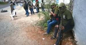 De acuerdo con información de fuentes de la organización, en el hecho no hubo personas lesionadas ni daños materiales. Foto: Lenin Ocampo vía El Sur.