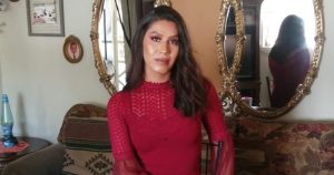 Faby García, mujer trans de 31 años, segundo lugar en el concurso a reina de San Isidro. Foto: Marco Antonio López, La Verdad. 