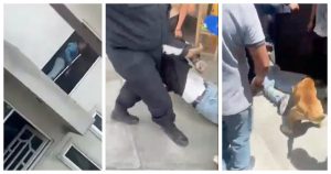 VIDEO FUERTE: Vecinos golpean a presunto ladrón y un perro lo agarra a mordidas