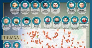 Mapa del narcomenudeo en Tijuana. Foto: Zeta. 