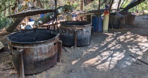 Hornos artesanales en laboratorio clandestino de metanfetamina. Sinaloa, México. Foto: Victoria Dittmar, InSight Crime.
