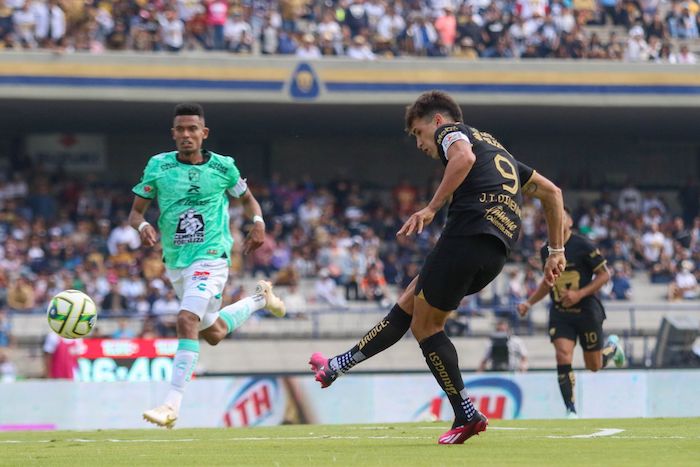 Juan Ignacio Dinenno (Pumas) anotó el cuarto gol ante León, en el partido de la Jornada 3 del Torneo de Clausura 2023 de la Liga Mx.