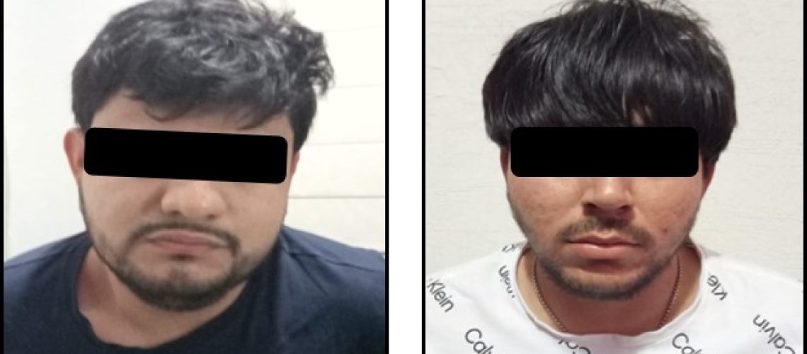 A los detenidos les aseguraron aproximadamente dos mil pastillas de fentanilo, tres armas cortas, ocho cargadores, 112 cartuchos y un vehículo. Foto: Río Doce. 