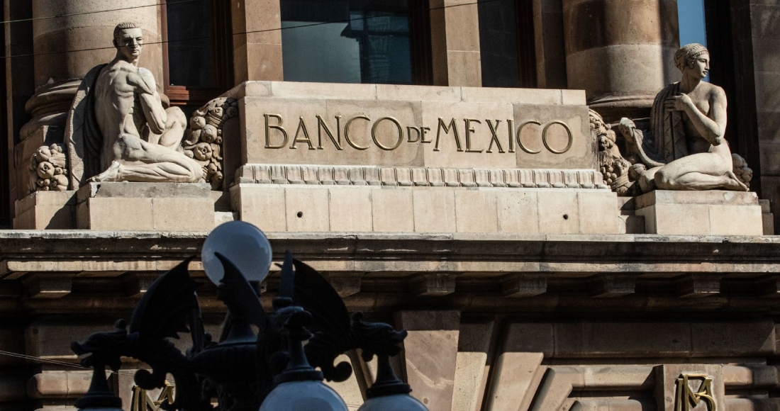 Fachada del Banco de México (Banxico), en la calle 5 de Mayo en el Centro Histórico.