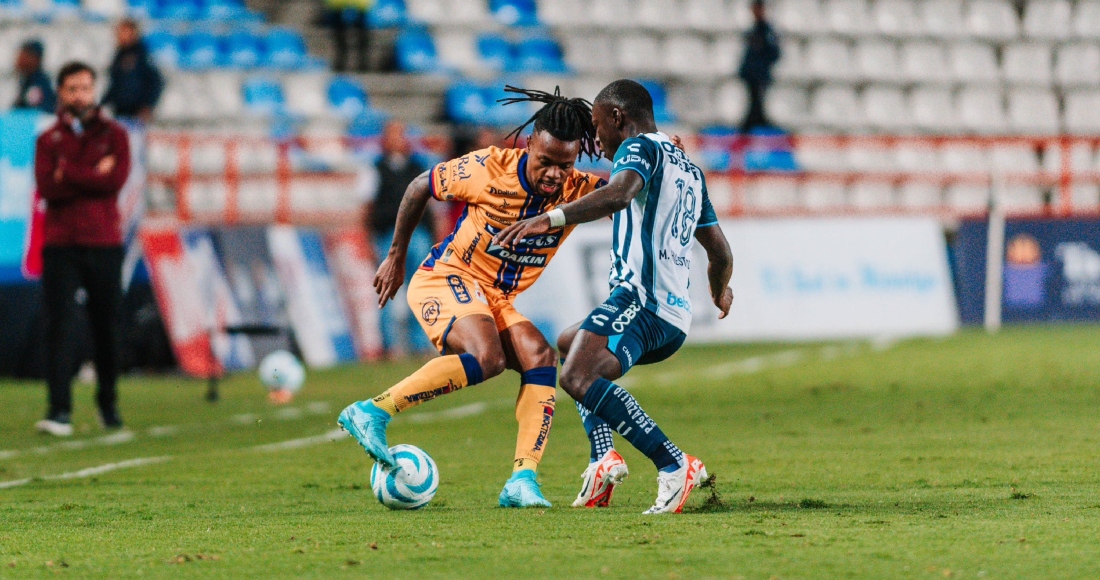 Con goles de Dieter Villalpando y del español Unai Bilbao en el segundo tiempo, el Atlético de San Luis derrotó el lunes 2-0 al Pachuca para convertirse en nuevo líder del torneo Apertura de México luego de seis fechas. Foto: Atlético de San Luis, tomada de sus redes sociales