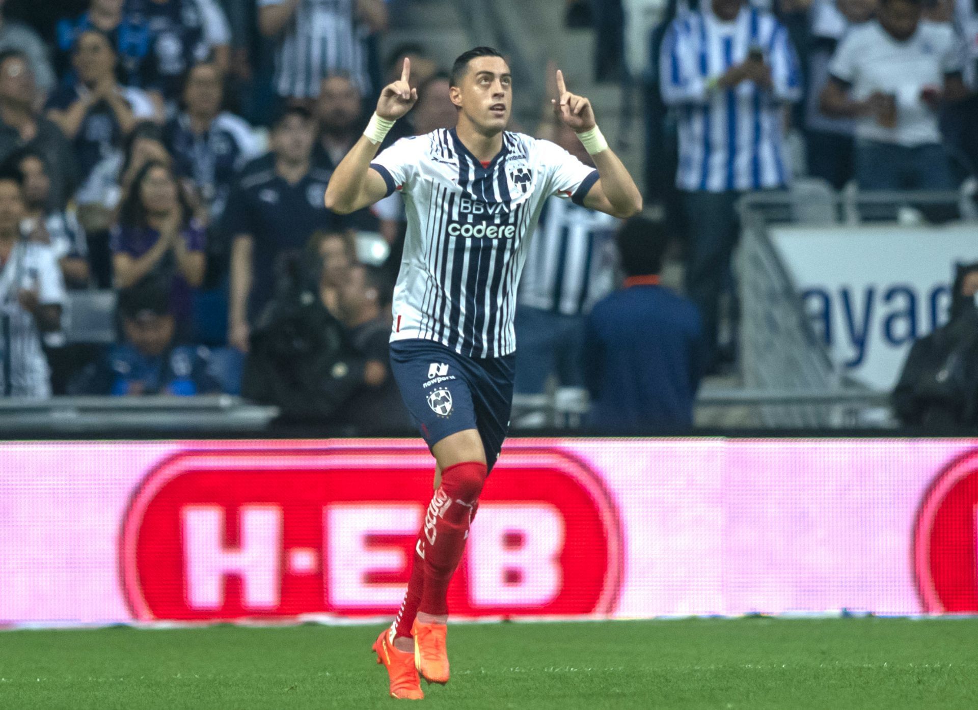 Los Rayados del Monterrey avanzan a Semifinales al vencer al equipo de Santos en la vuelta 2 a 0, en el estadio BBVA, en la Clausura 2023. Foto: Gabriela Pérez Montiel, Cuartoscuro