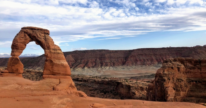 El Arco Delicado en el Parque Nacional de Arcos el 25 de abril de 2021, cerca de Moab, Utah. Foto: Lindsay Whitehurst, AP.