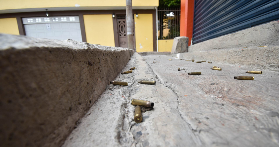 Balas tiradas en el piso