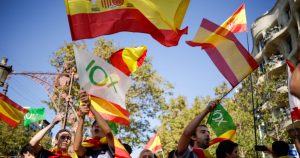 Una característica común de la extrema derecha populista consiste en la repetición continua de lemas xenófobos. Foto: Kike Rincón, Europa Press.