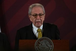Jorge Alcocer, secretario de Salud, durante la conferencia matutina para dar detalles sobre el informe quincenal de salud denominado “Pulso de la Salud”.