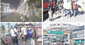 Según el Gobierno del estado, funcionó el 70 por ciento de las unidades. Callan líderes del gremio por temor. Critican ciudadanos a las autoridades estatales y municipales por la crisis; negocios cierran más temprano y la Canaco habla de pérdidas de 180 millones de pesos.