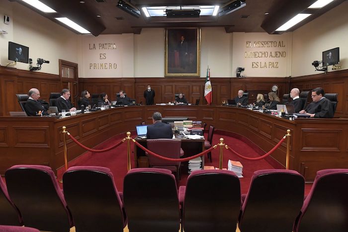 Una sesión del pleno de la Suprema Corte de Justicia de la Nación (SCJN).