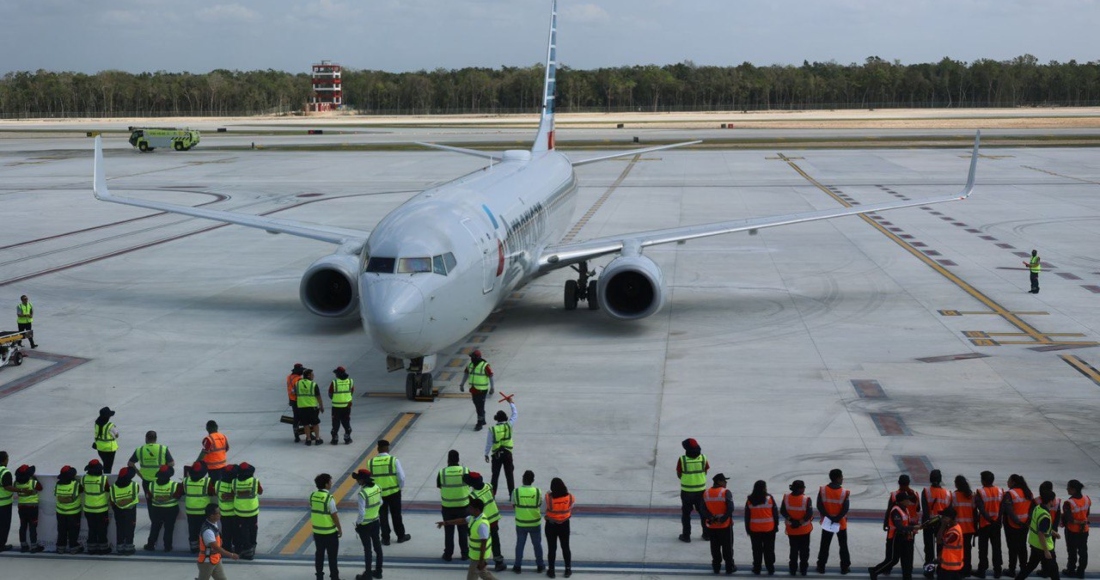 Esta semana, el Aeropuerto Internacional “Felipe Carrillo Puerto” recibió por primera vez vuelos internacionales de cuatro ciudades de los Estados Unidos.