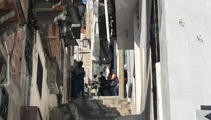 Callejón donde fue hallado el cuerpo de Camila.