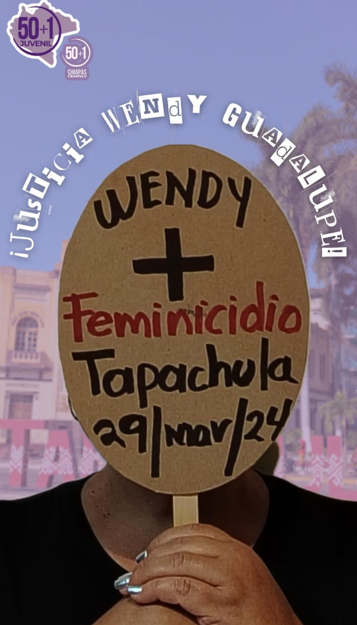 Colectivo feminista exigió justicia para Wendy.