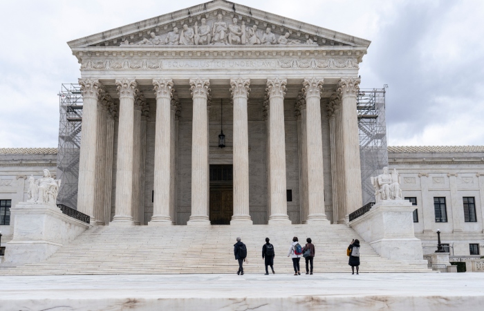 Foto de la Corte Suprema de Estados Unidos en Washington, el 4 de marzo de 2024.