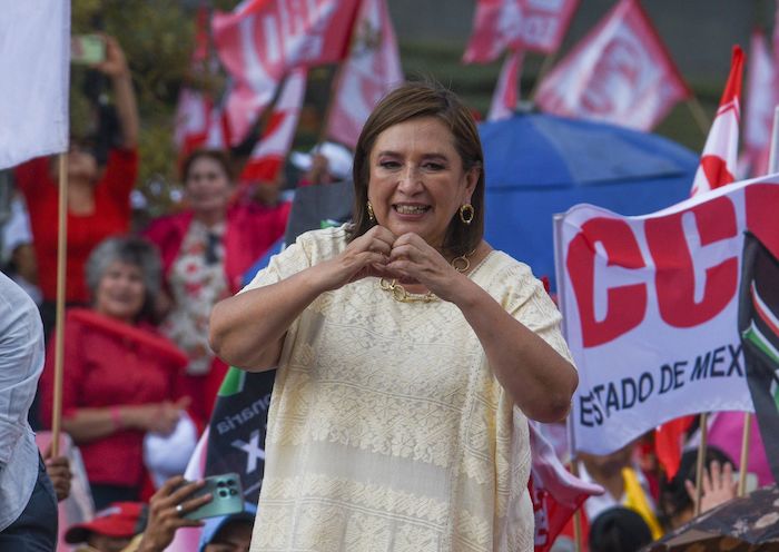 Xóchitl Gálvez, candidata a la Presidencia de la Coalición Fuerza y Corazón por México, sostuvo ayer un encuentro con la militancia mexiquense priista.