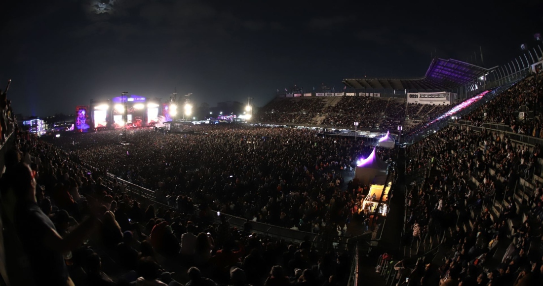 Fotografía panorámica del festival Vive Latino en 2022. 