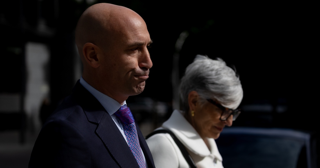 El expresidente de la Real Federación Española de Fútbol (RFEF), Luis Rubiales, llega a la Audiencia Nacional, a 17 de mayo de 2024, en Madrid, España.
