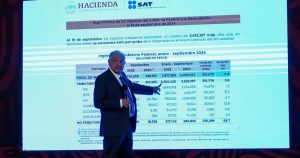 El Presidente hablando sobre la recaudación de impuestos en la mañanera. Foto: Cuartoscuro. 