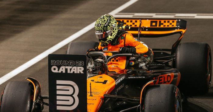 Norris durante el GP de Qatar