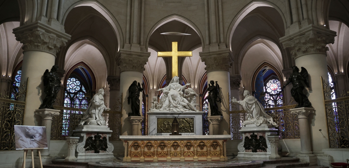 Primer vistazo al interior de la Catedral de Notre Dame